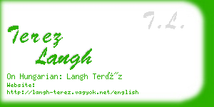 terez langh business card